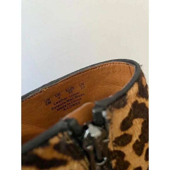 Franco Sarto Shoes Women’s 6 Lowe 2 Ombre Leopard Animal Print Ankle Boots - Picture 8 of 10